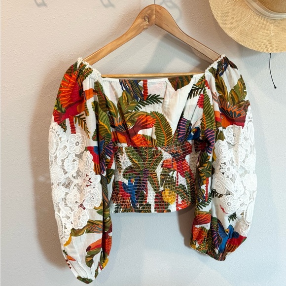 Anthropologie Farm Rio Forest Birds size Small - Picture 6 of 15